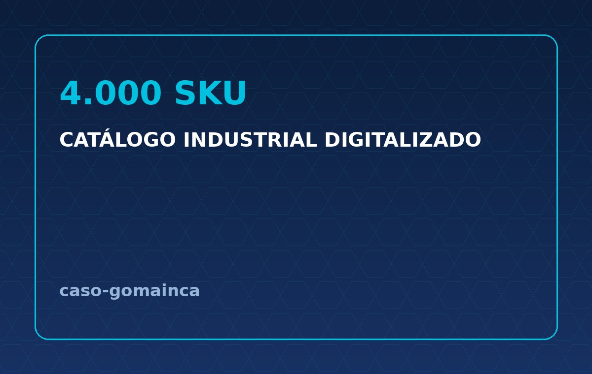 Catálogo industrial digitalizado con 4000 SKU